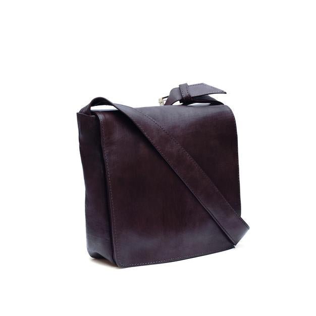 Medium Dark Brown Harley Leather Reporter Bag - Artisan Stories