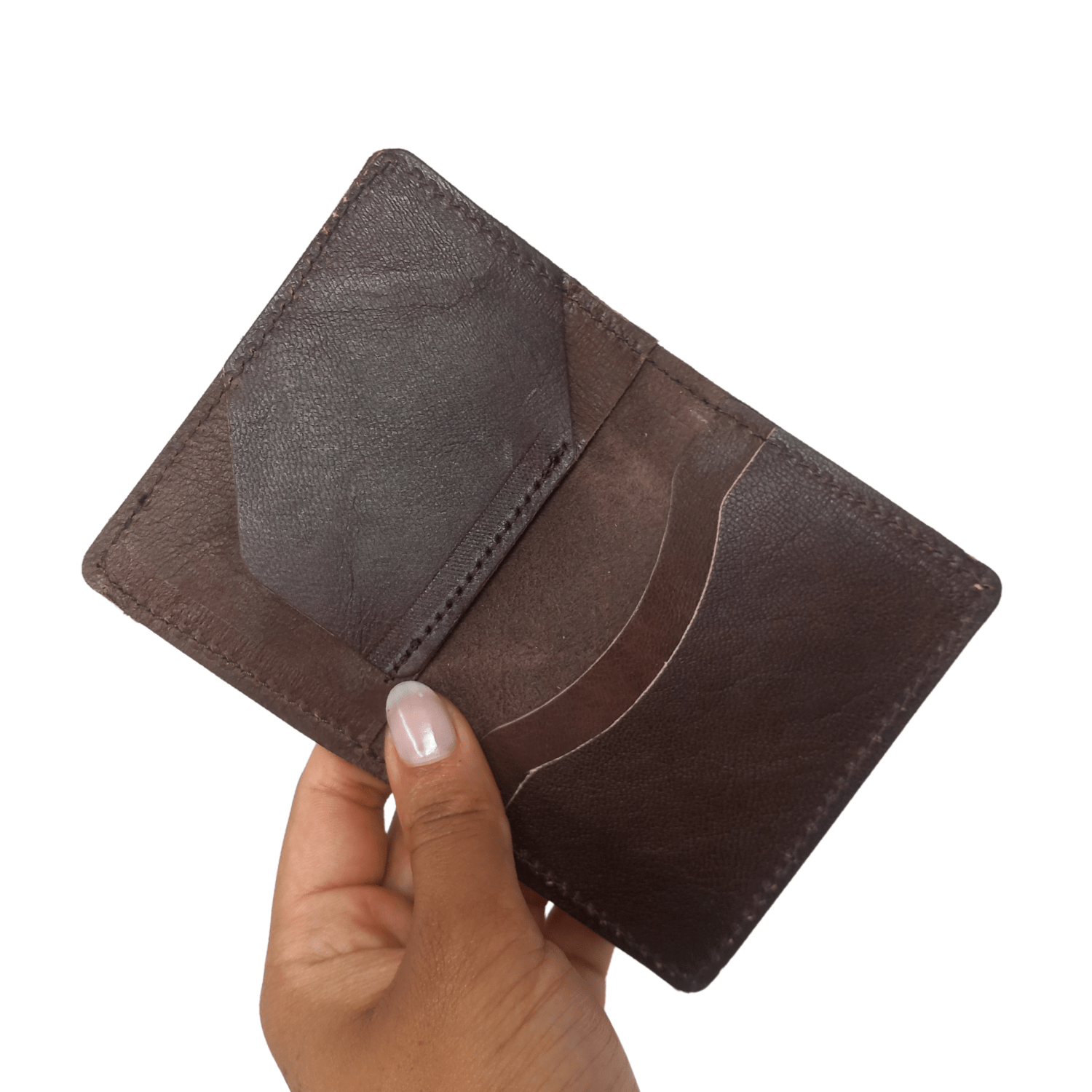 Men Leather Wallet Card Holder Folded - Artisan Stories