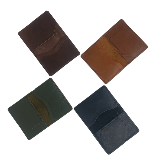 Men Leather Wallet Card Holder Folded - Artisan Stories