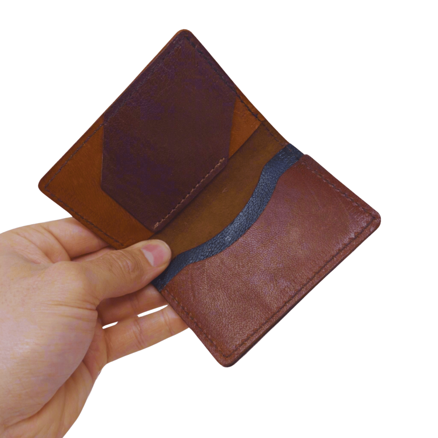 Men Leather Wallet Card Holder Folded - Artisan Stories