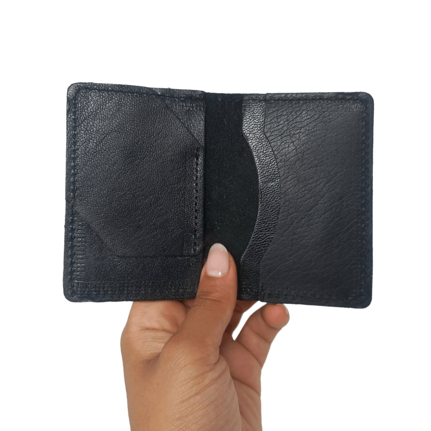 Men Leather Wallet Card Holder Folded - Artisan Stories