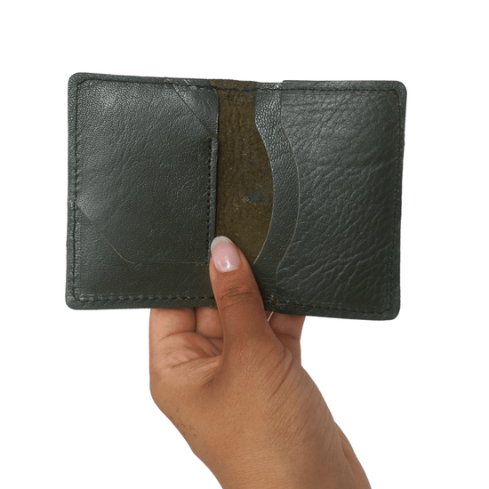 Men Leather Wallet Card Holder Folded - Artisan Stories