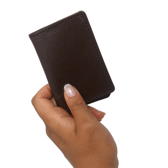 Men Leather Wallet Card Holder Folded - Artisan Stories