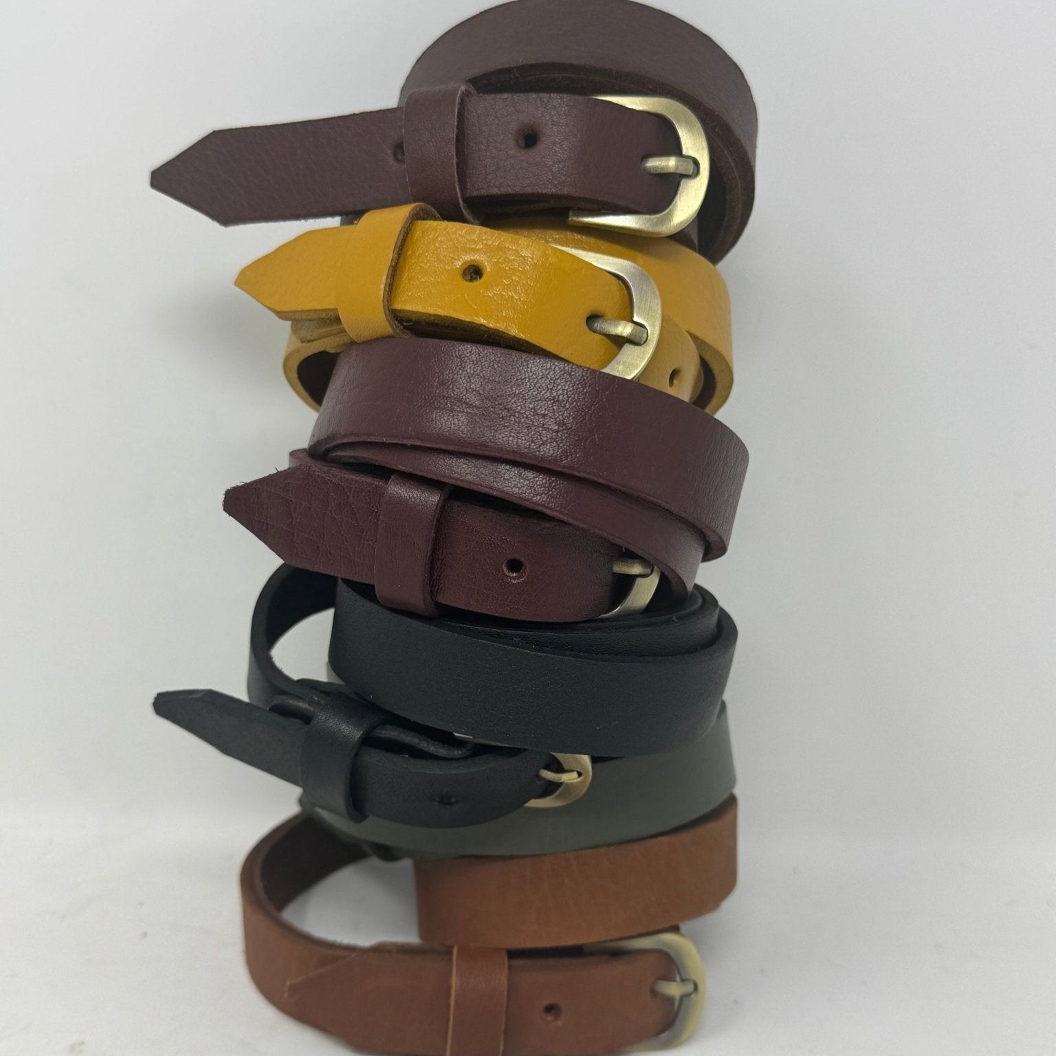 New Skinny leather belt - Artisan Stories