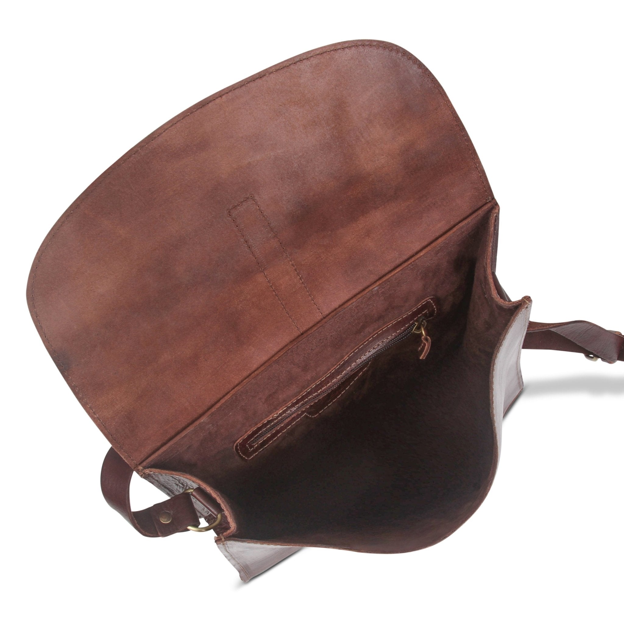 Nico dark brown leather Messenger Bag - Artisan Stories