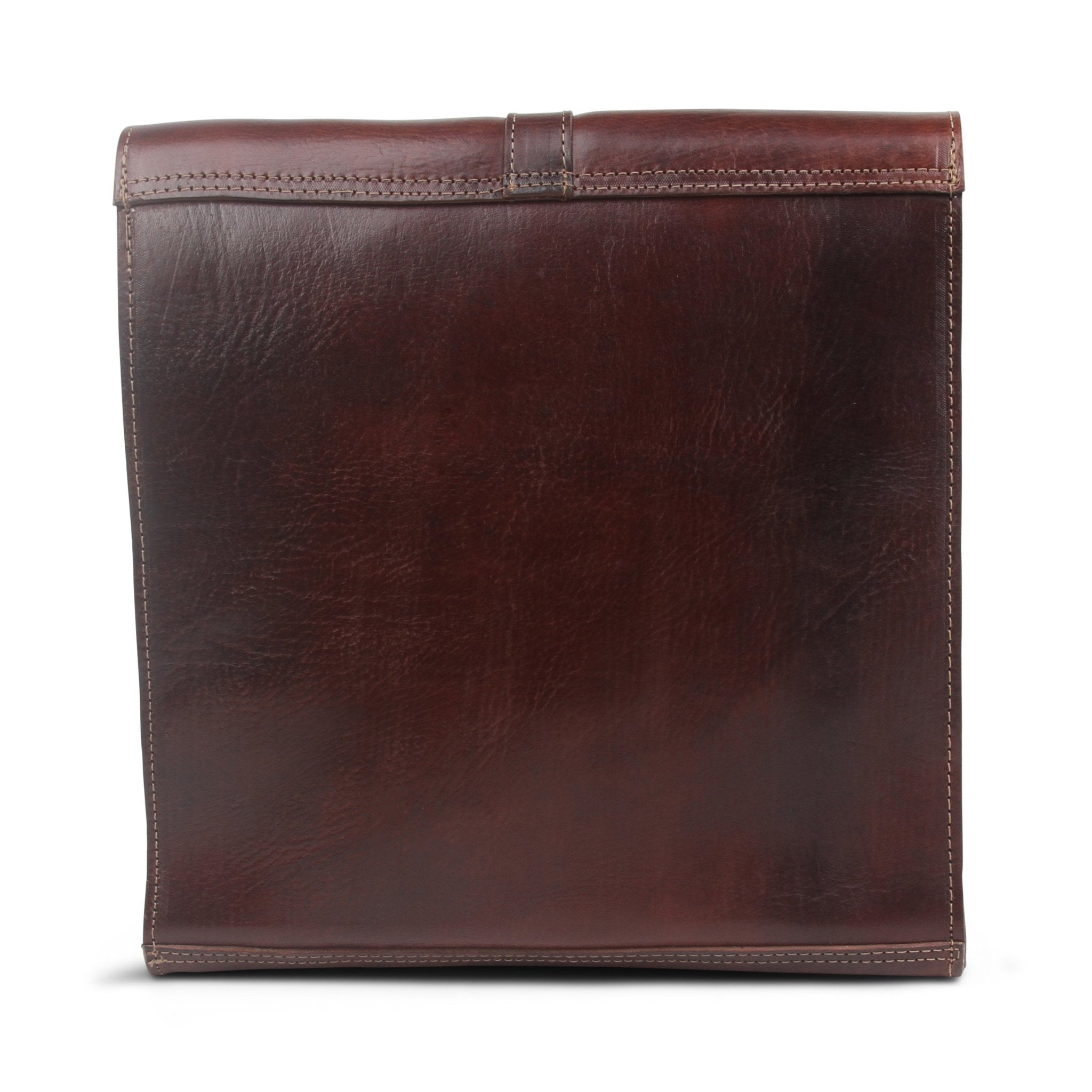 Nico dark brown leather Messenger Bag - Artisan Stories