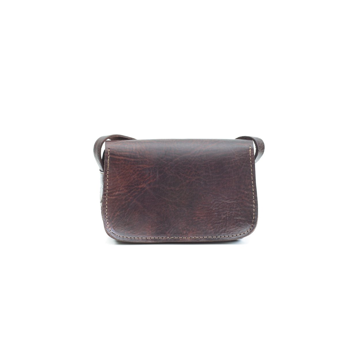 Noah Leather Crossbody bag Dark Brown - Artisan Stories