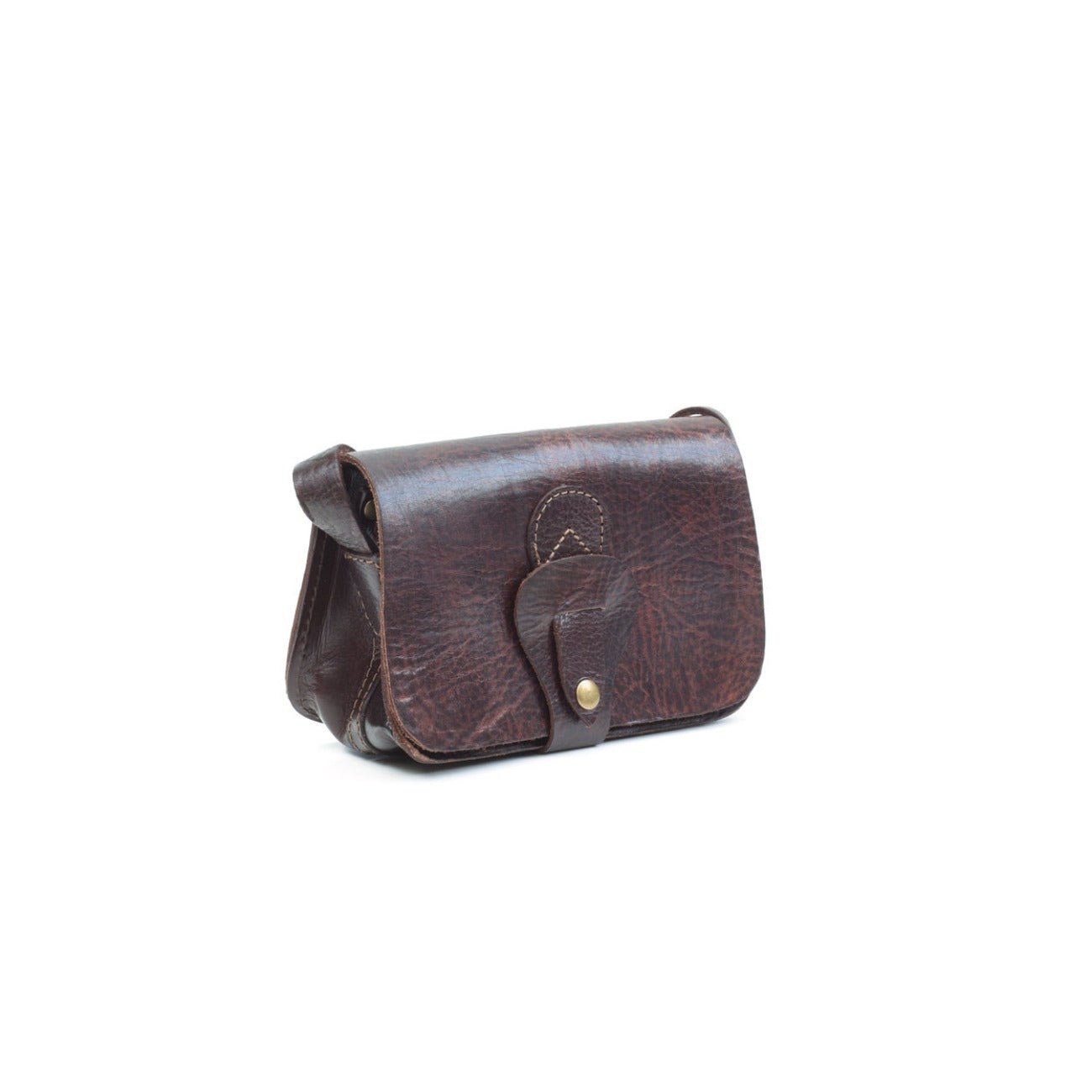 Noah Leather Crossbody bag Dark Brown - Artisan Stories