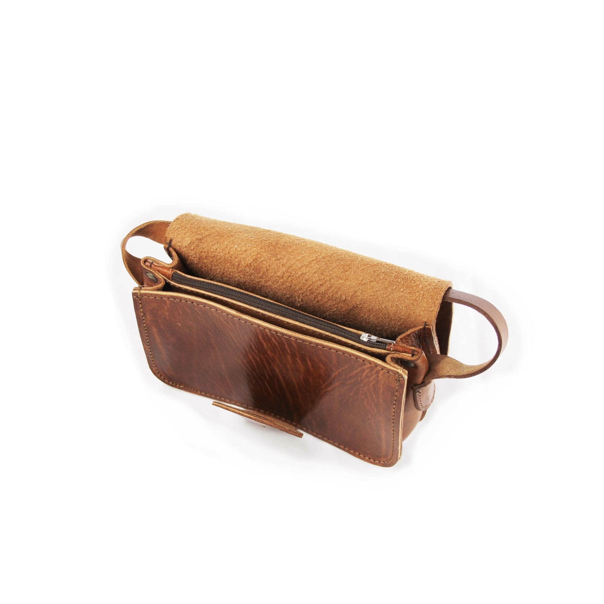 Noah Leather Wallet Crossbody Light Brown - Artisan Stories