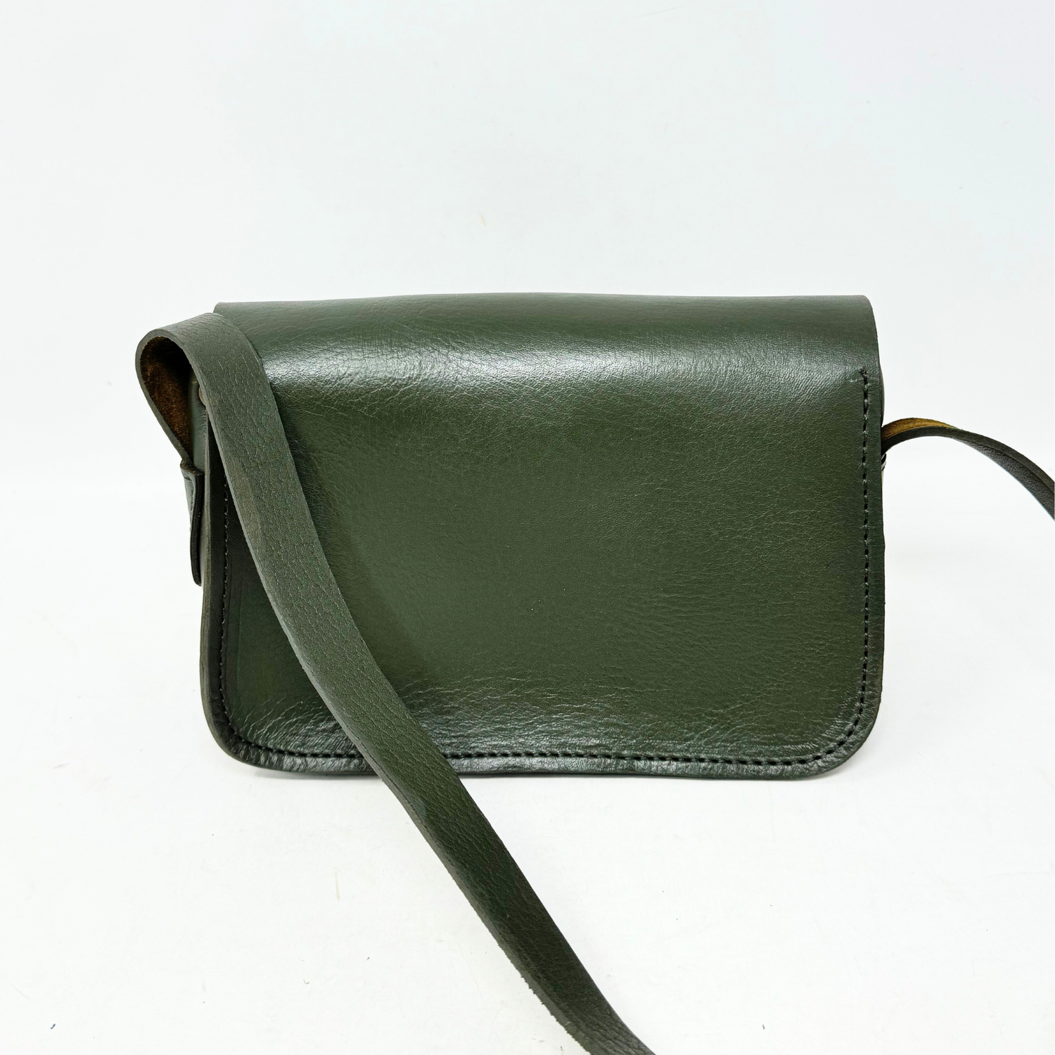 Noah Leather Wallet Crossbody Bag Green