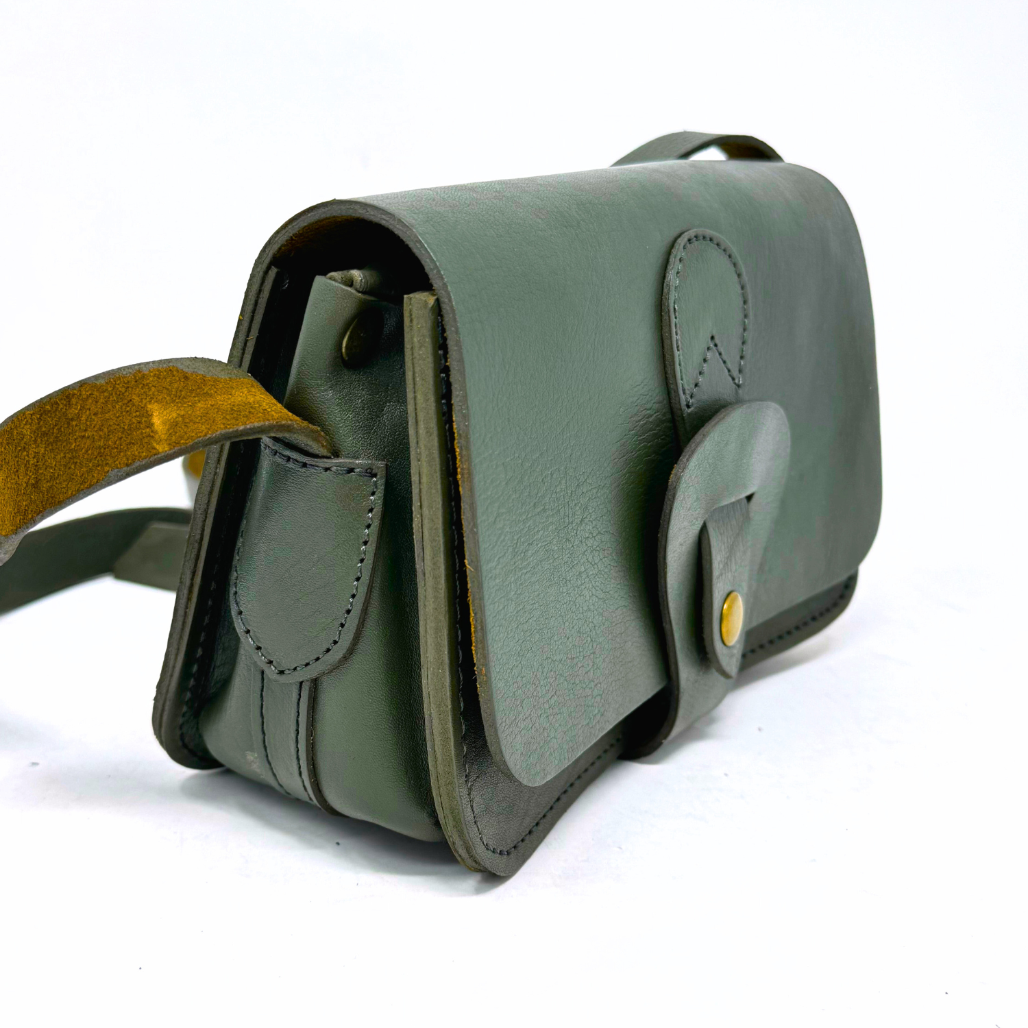 Noah Leather Wallet Crossbody Bag Green