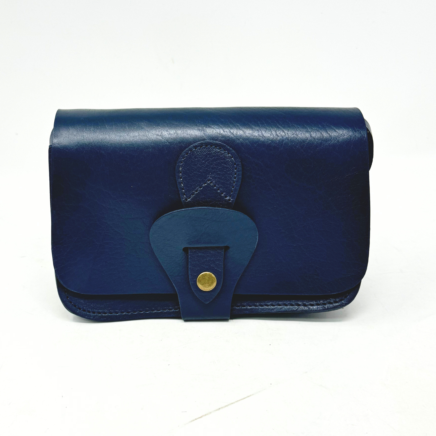 Noah Leather Wallet Crossbody Bag Blue