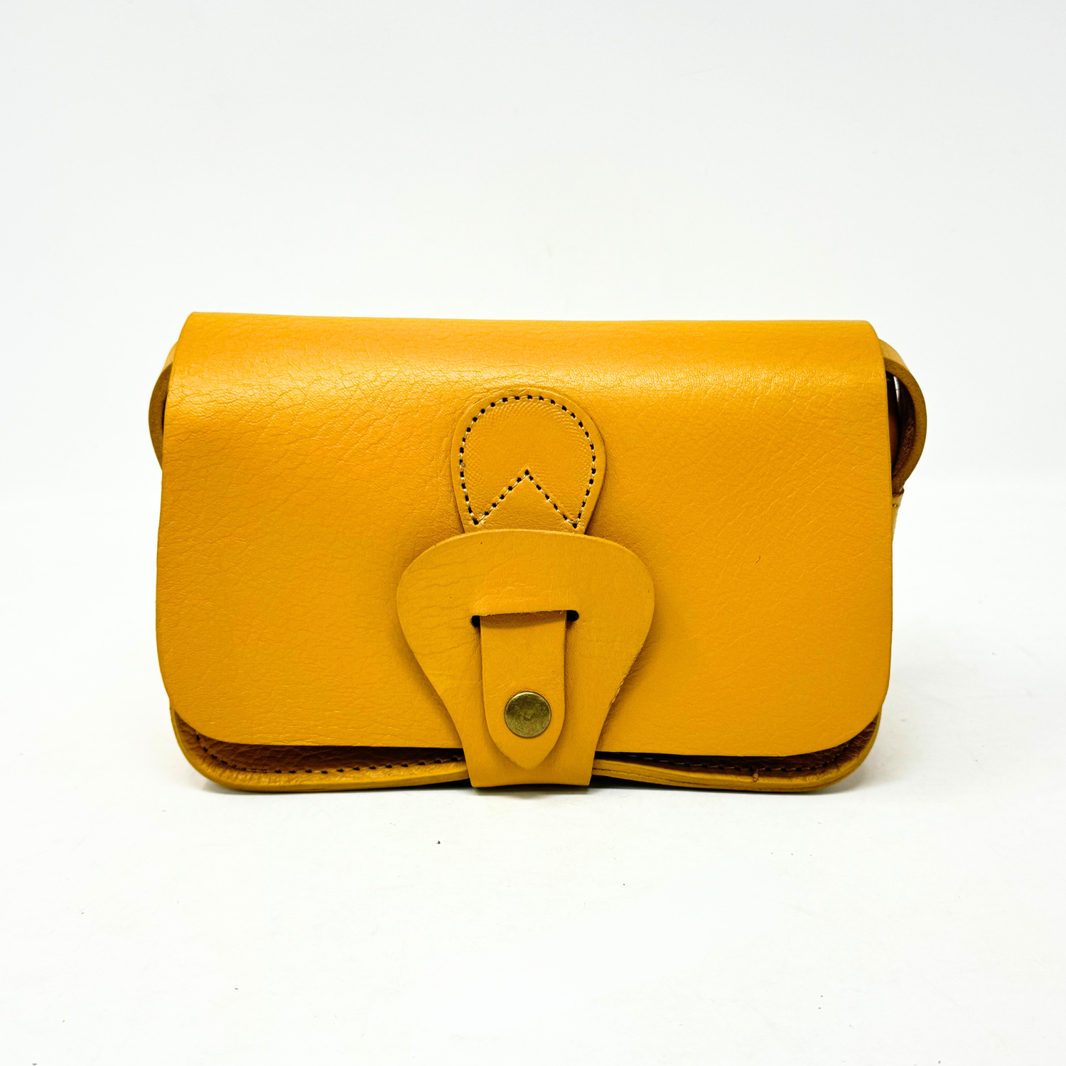 Noah Leather Wallet Crossbody Bag Yellow