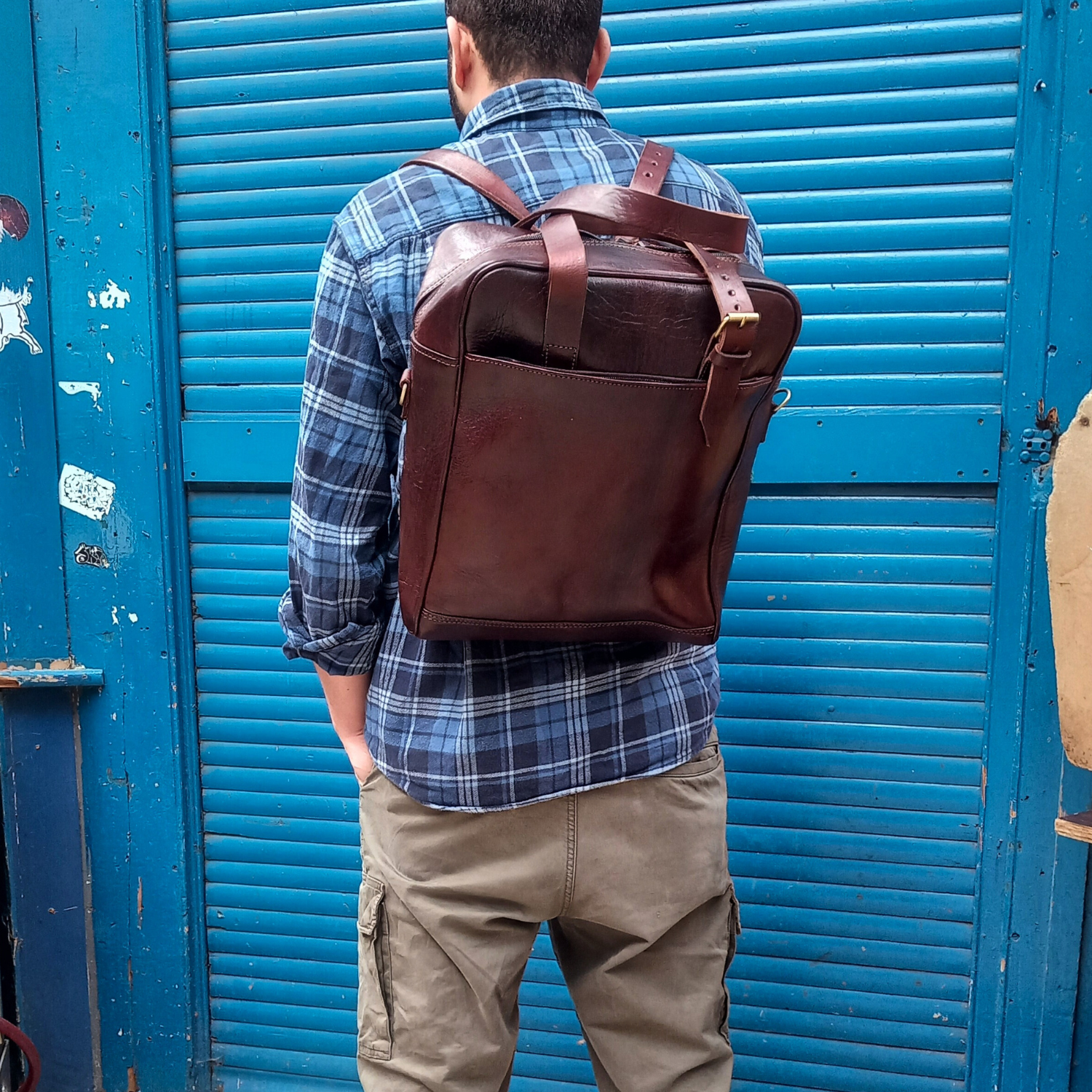 Dunkelbrauner Nomad 3-in-1-Reiserucksack