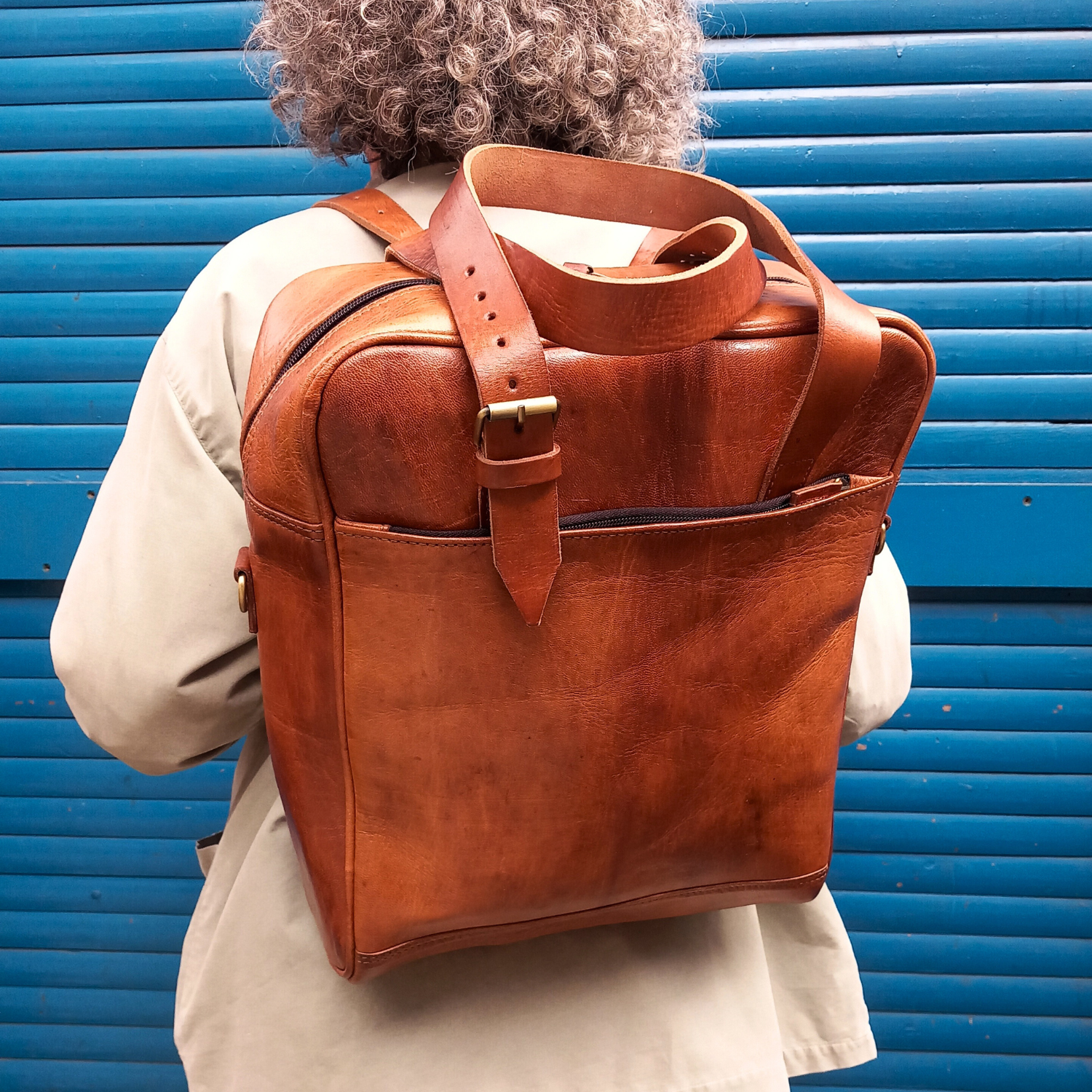 Light Brown Nomad 3 in 1 leather bag