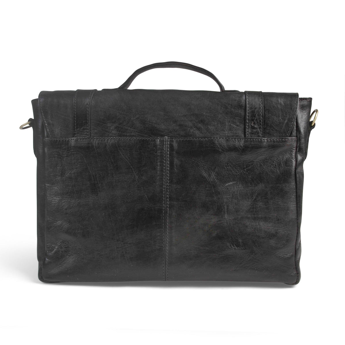 Oxford Briefcase Bag - Black - Artisan Stories
