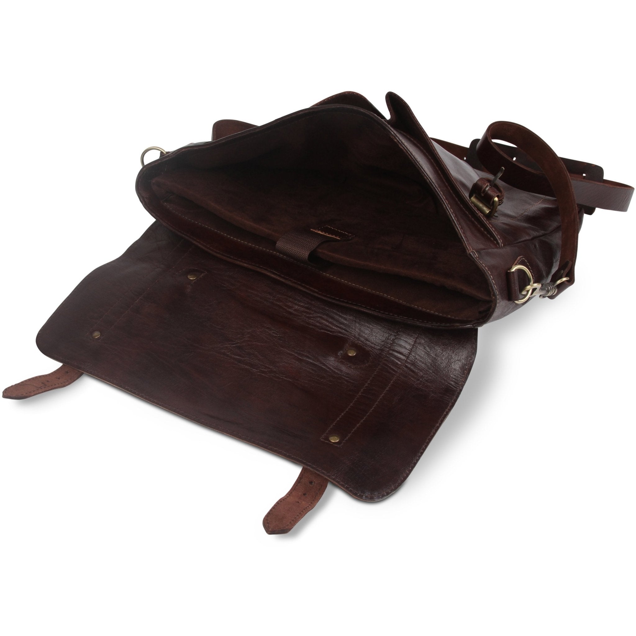 Oxford Briefcase Bag - Chocolate - Artisan Stories