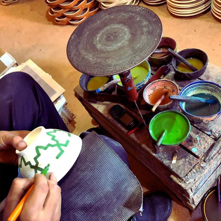 Beldi Ceramic Cup – Moroccan Lattice