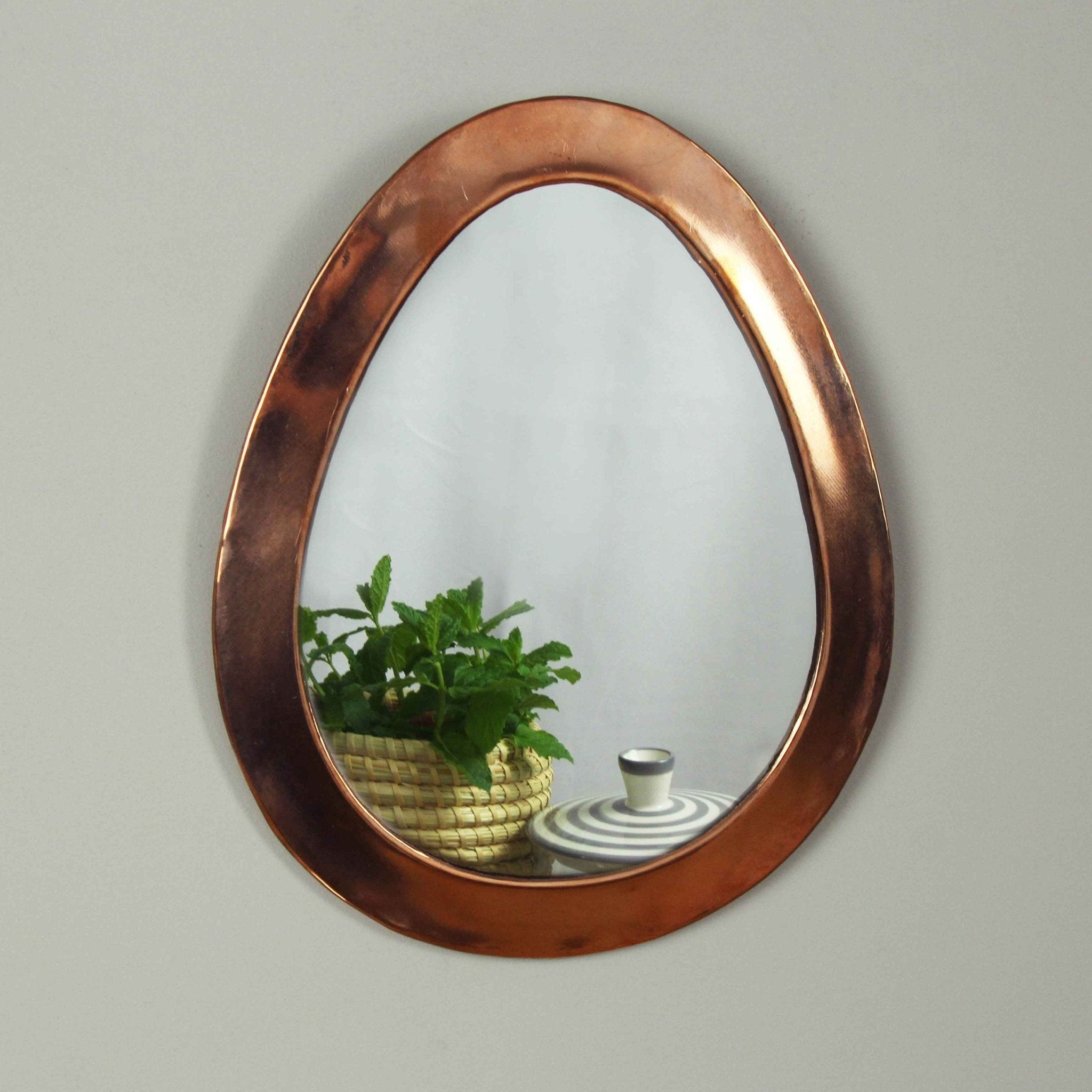 Rose Brass Marrakech Egg Mirror - Artisan Stories