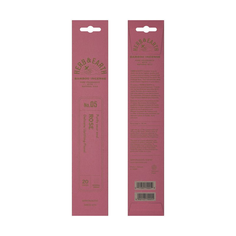 Rose Herb & Earth bamboo Incense - Artisan Stories