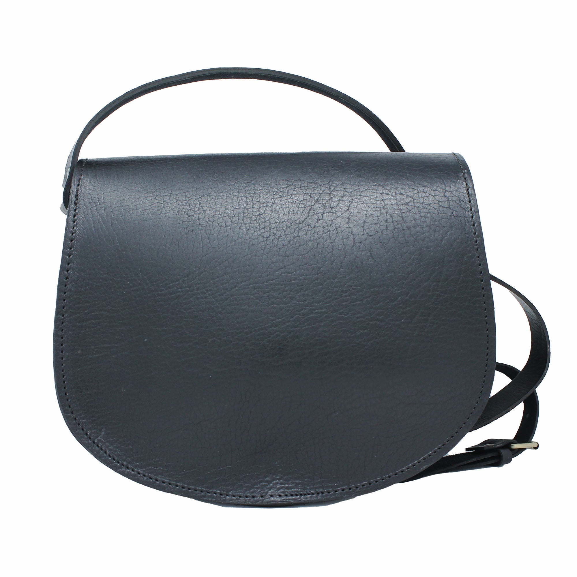 Sam Leather Saddle Bag - Black - Artisan Stories