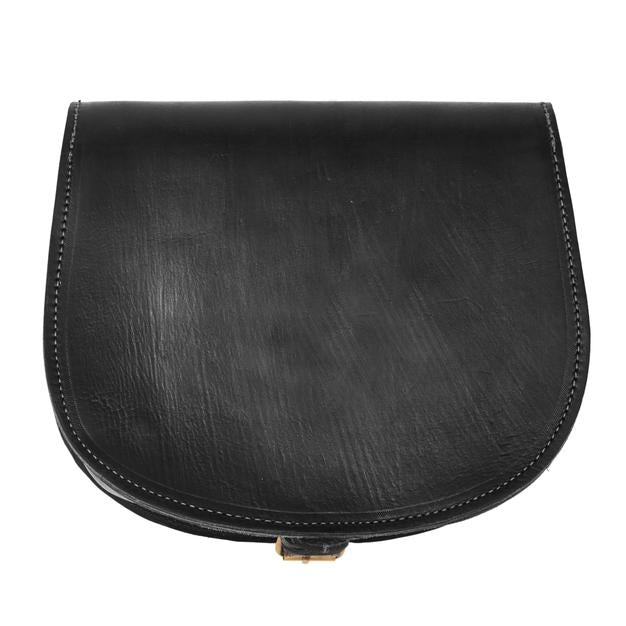 Sam Leather Saddle Bag - Black - Artisan Stories