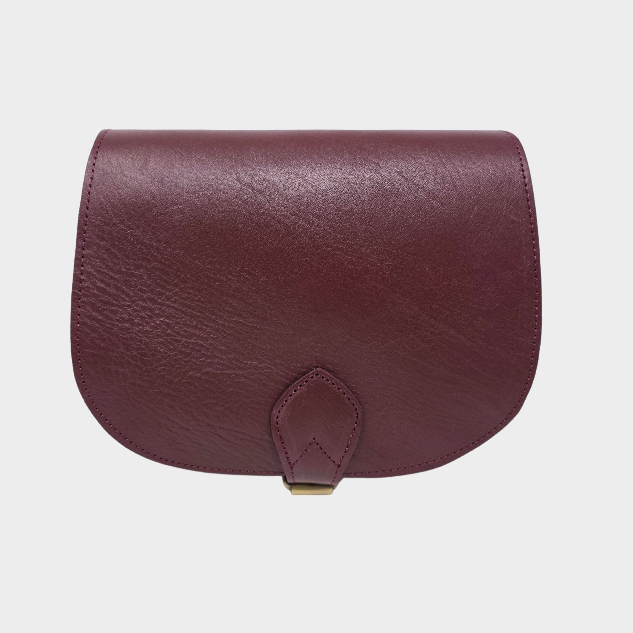 Sam Leather Saddle Bag - Burgundy - Artisan Stories