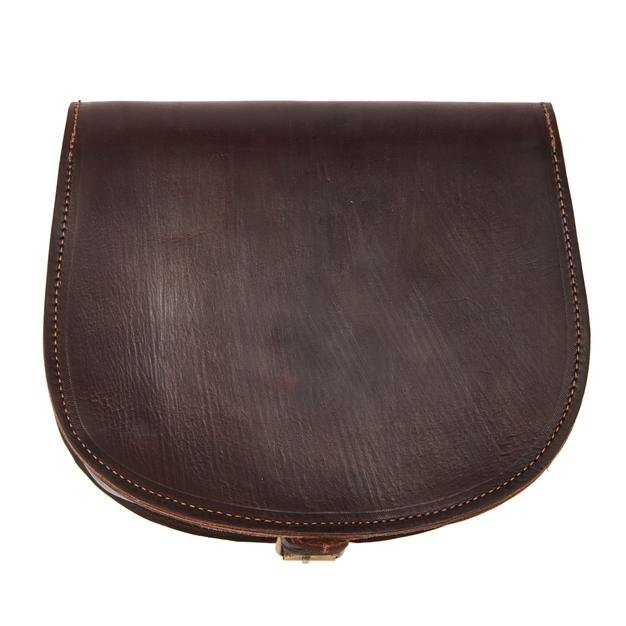 Sam Leather Saddle Bag - Dark brown - Artisan Stories