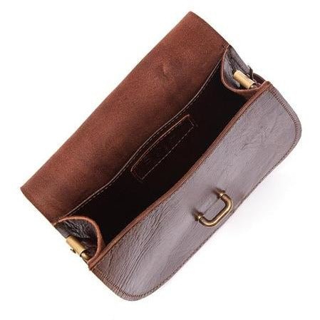 Sam Loop Dark Brown Leather Saddle Bag - Artisan Stories