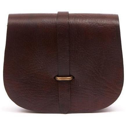 Sam Loop Dark Brown Leather Saddle Bag - Artisan Stories