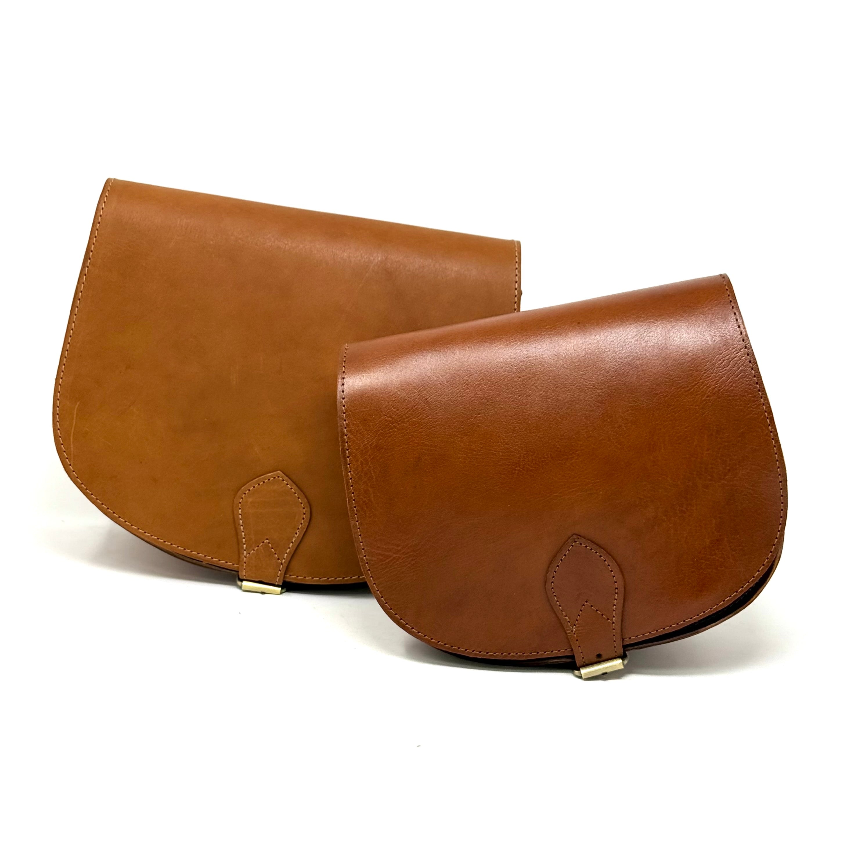 Leather Saddle Bag Crossbody Sam In Tan Brown