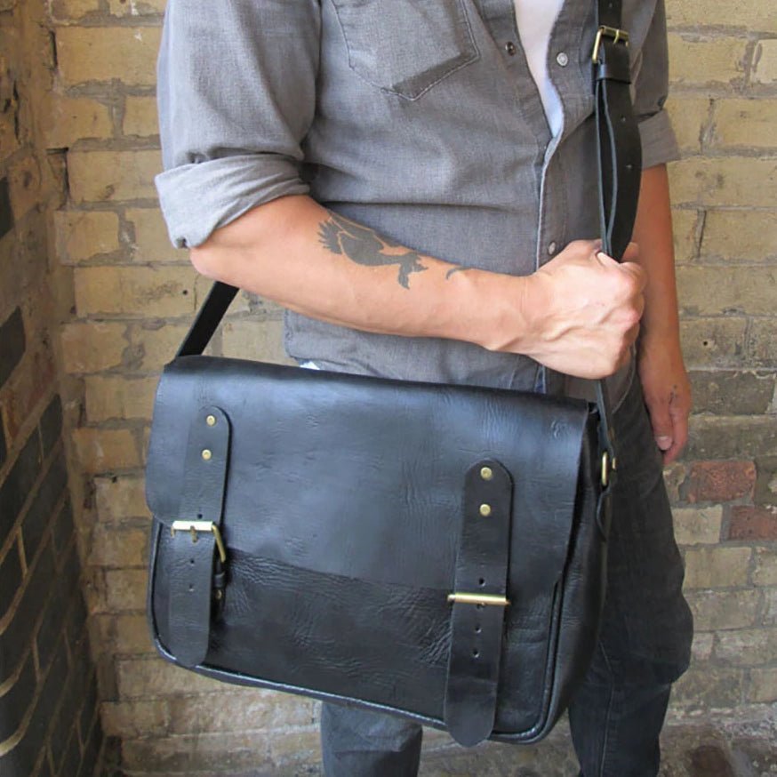 satchel messenger bag Black - Artisan Stories