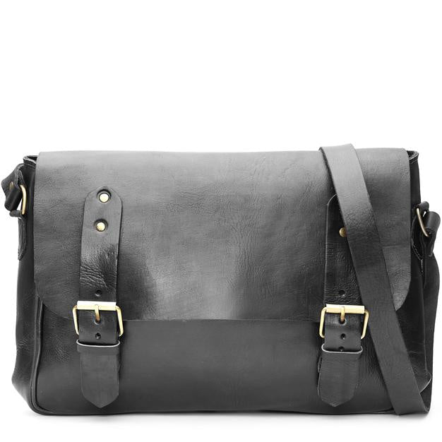 satchel messenger bag Black - Artisan Stories