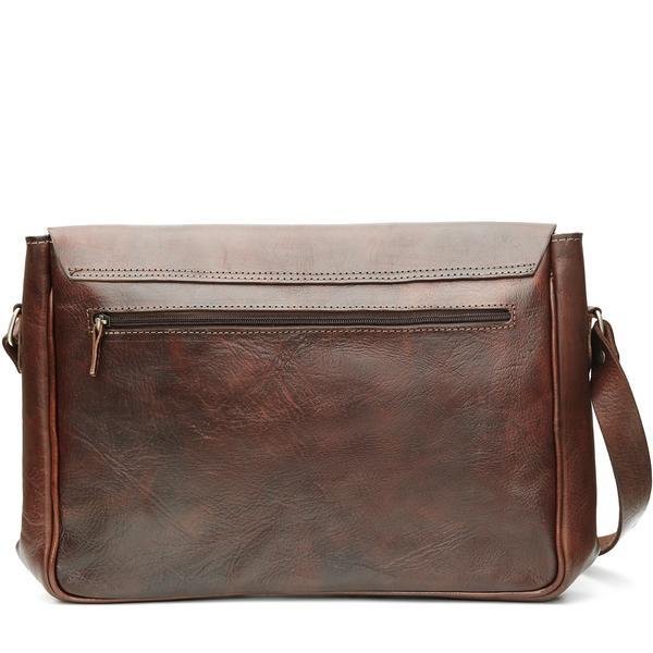 satchel messenger bag dark brown - Artisan Stories