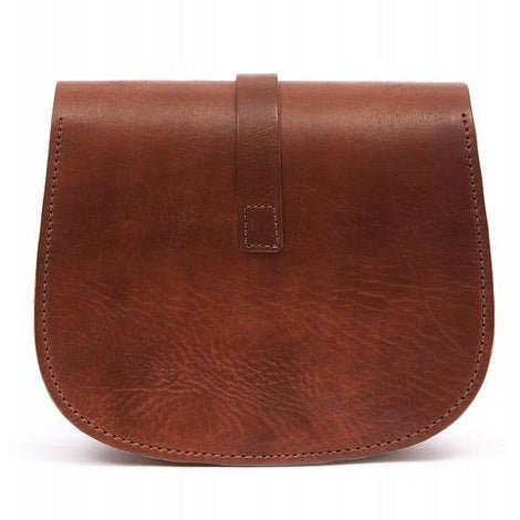 Small Light Brown Loop Leather Saddle Bag - Artisan Stories