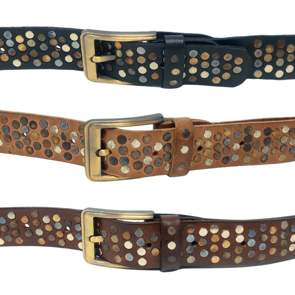 Studded Leather Belt - Artisan Stories