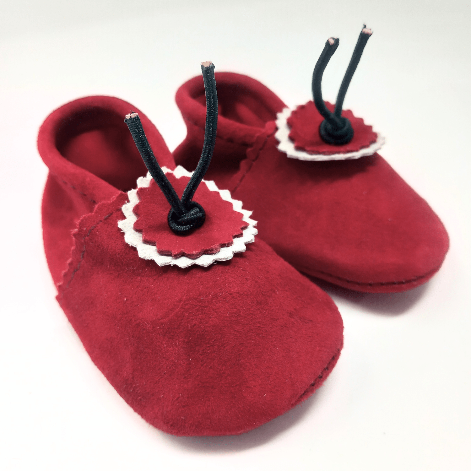 Suede Baby Slippers - Rust - Artisan Stories