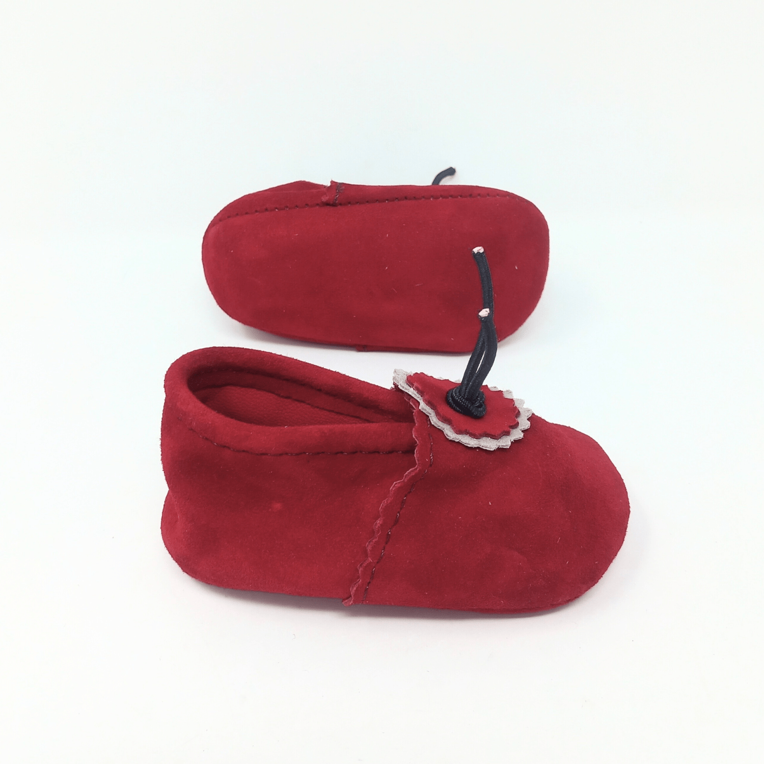 Suede Baby Slippers - Rust - Artisan Stories