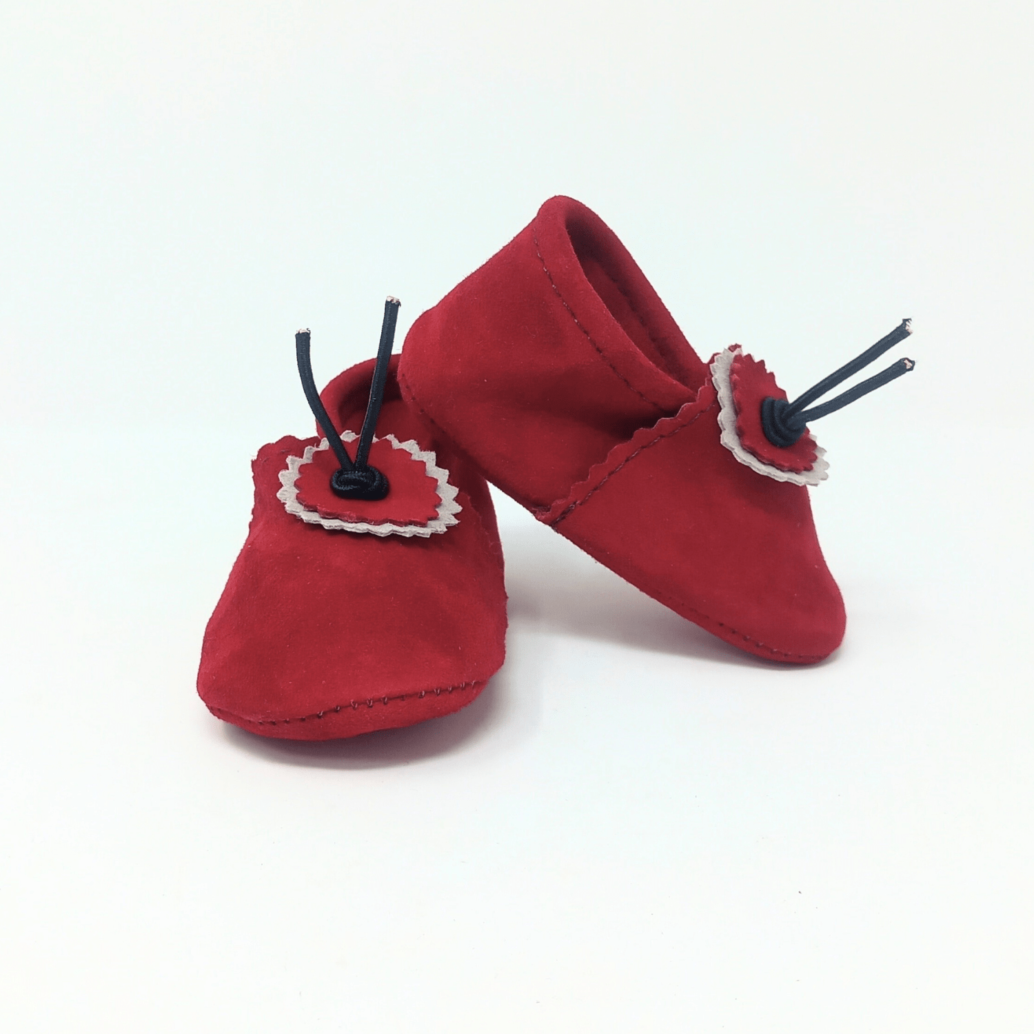 Suede Baby Slippers - Rust - Artisan Stories