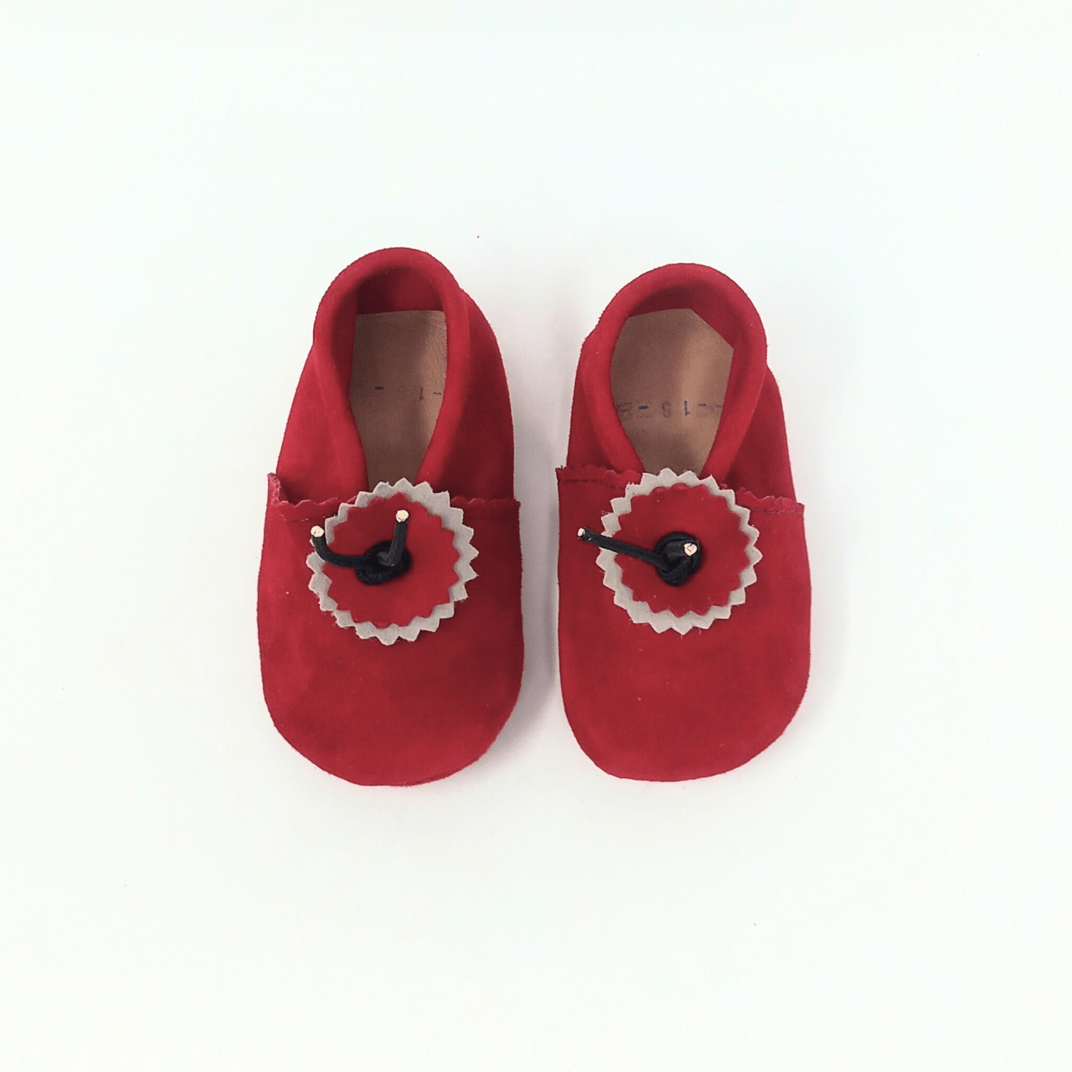 Suede Baby Slippers - Rust - Artisan Stories