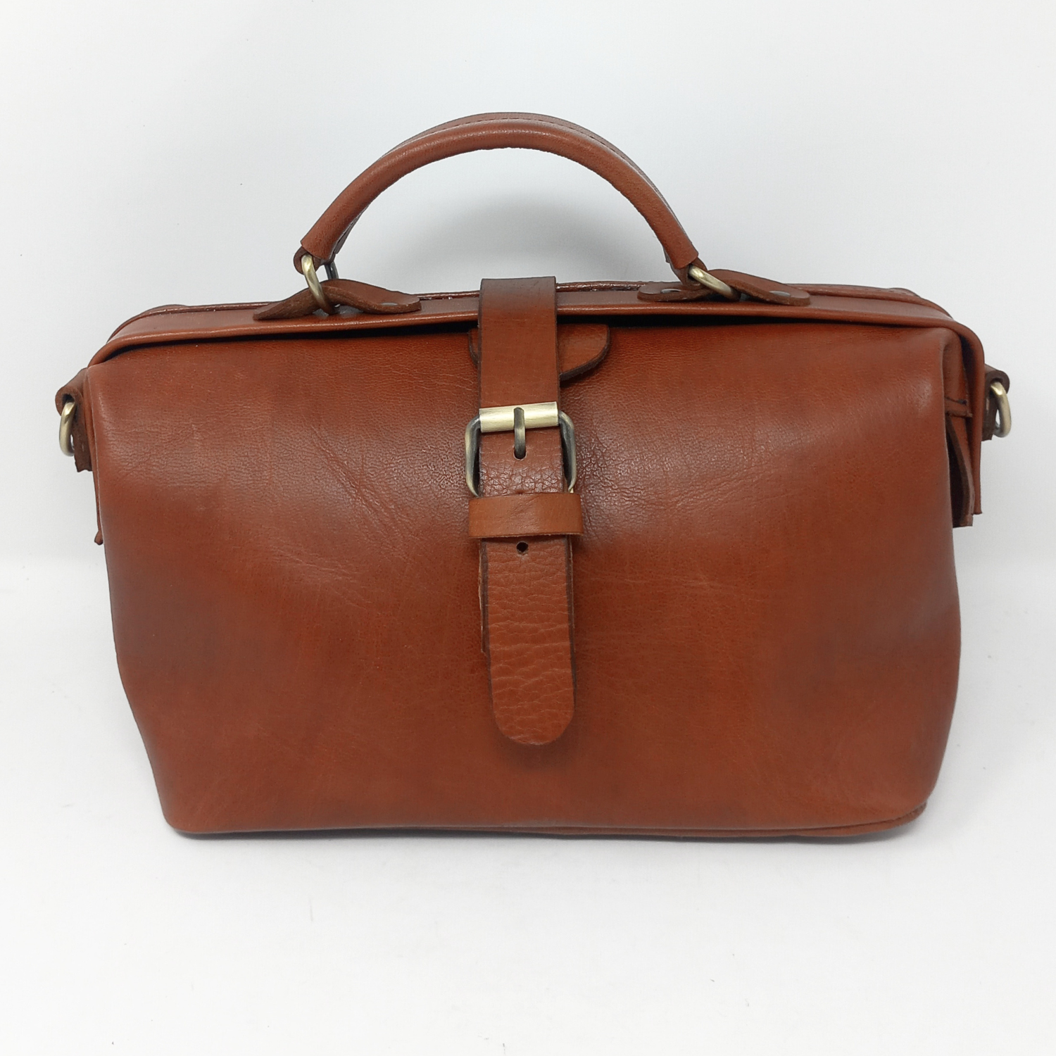 Light Brown Small Leather Doctors Bag