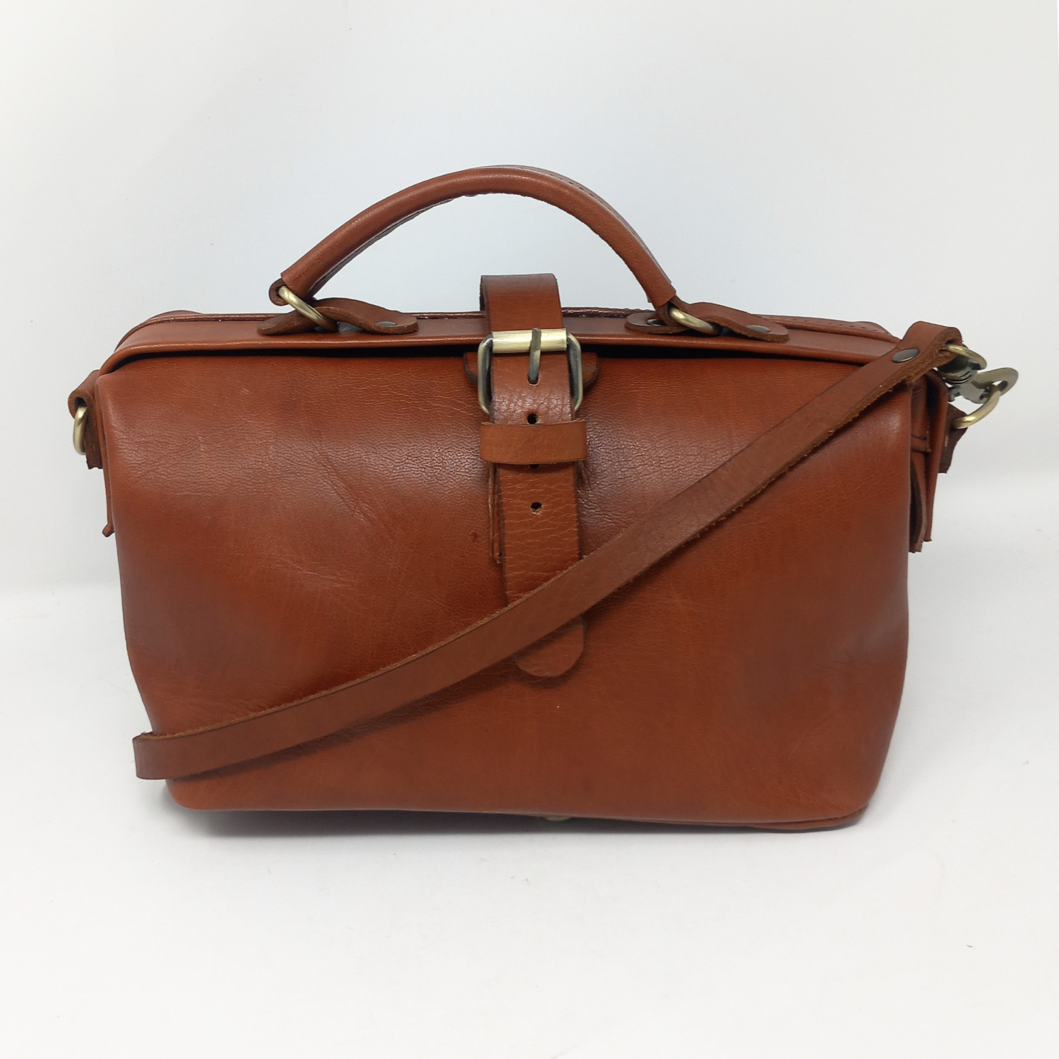 Light Brown Small Leather Doctors Bag