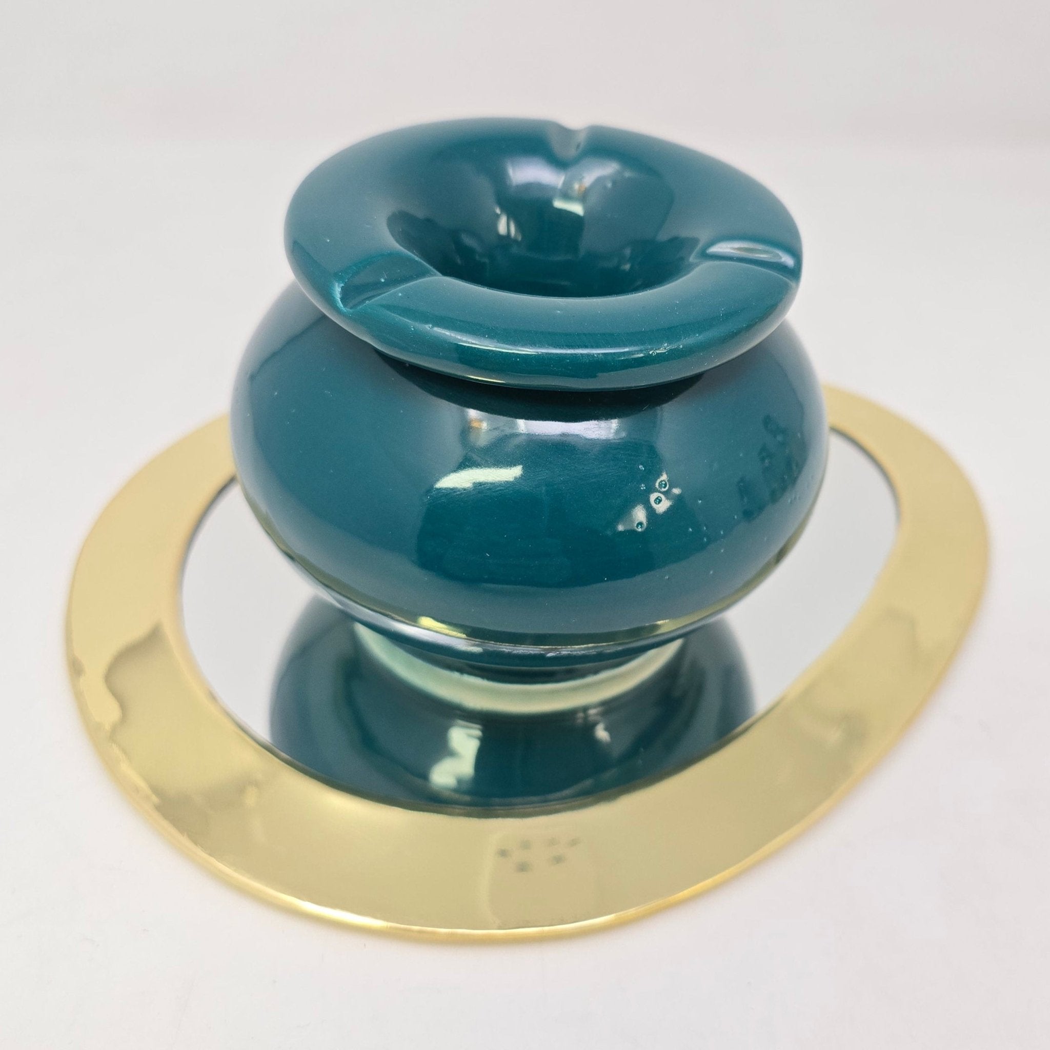 Teal Ceramic Ashtray - Artisan Stories