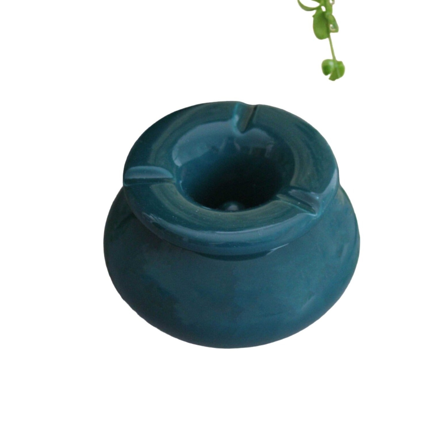 Teal Ceramic Ashtray - Artisan Stories