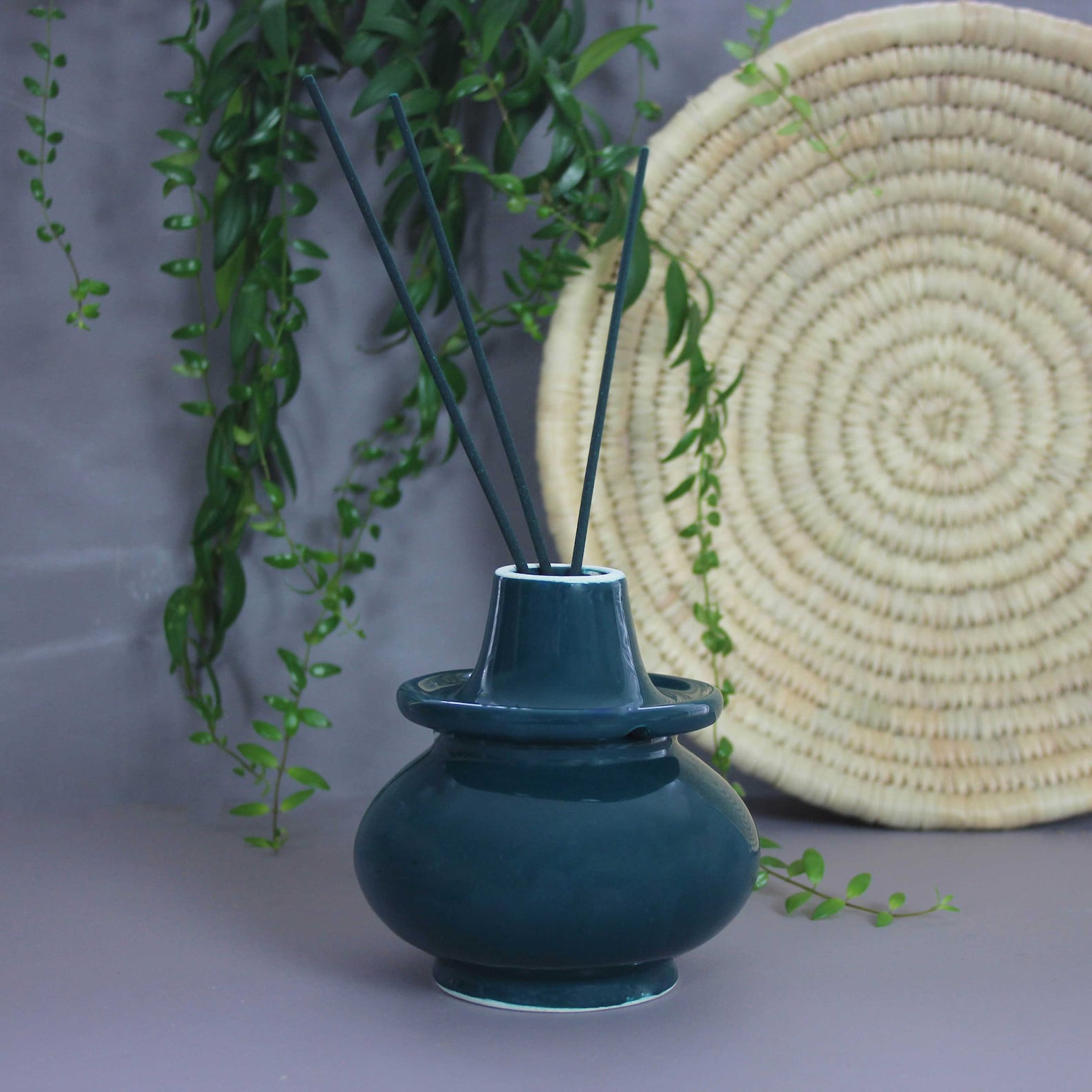 Teal Ceramic Ashtray - Artisan Stories