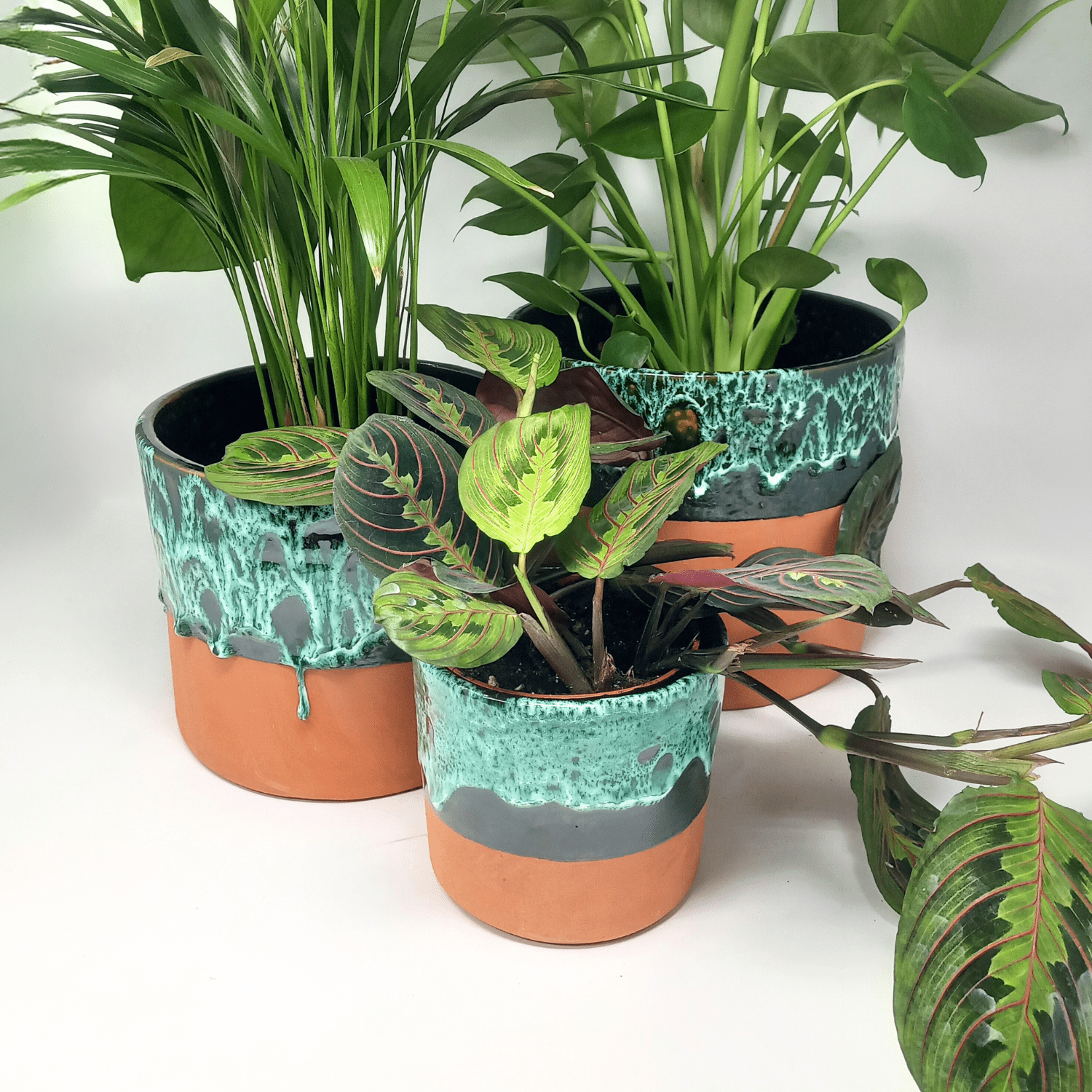 Terracotta drip - glazed plant pot - Artisan Stories