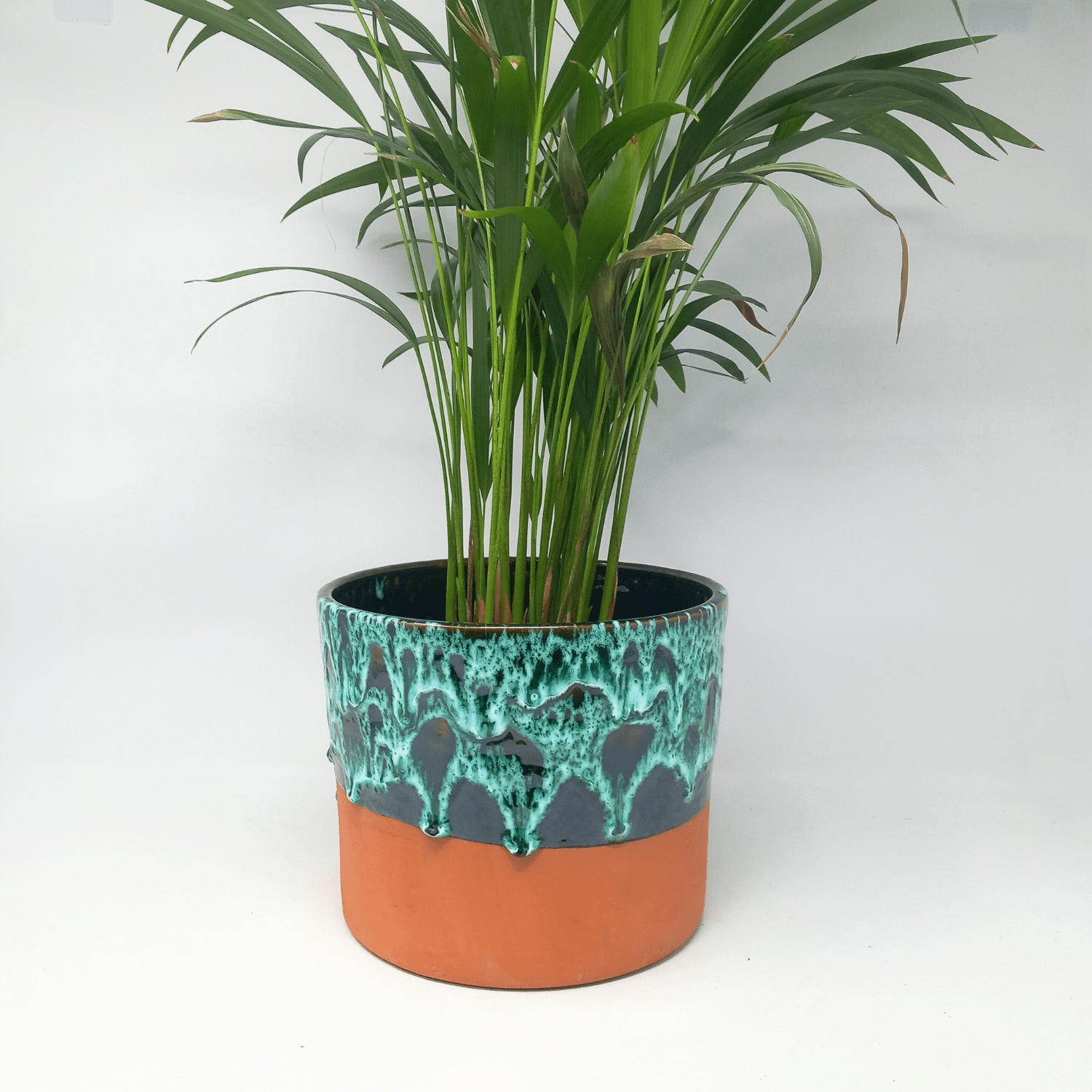 Terracotta drip - glazed plant pot - Artisan Stories