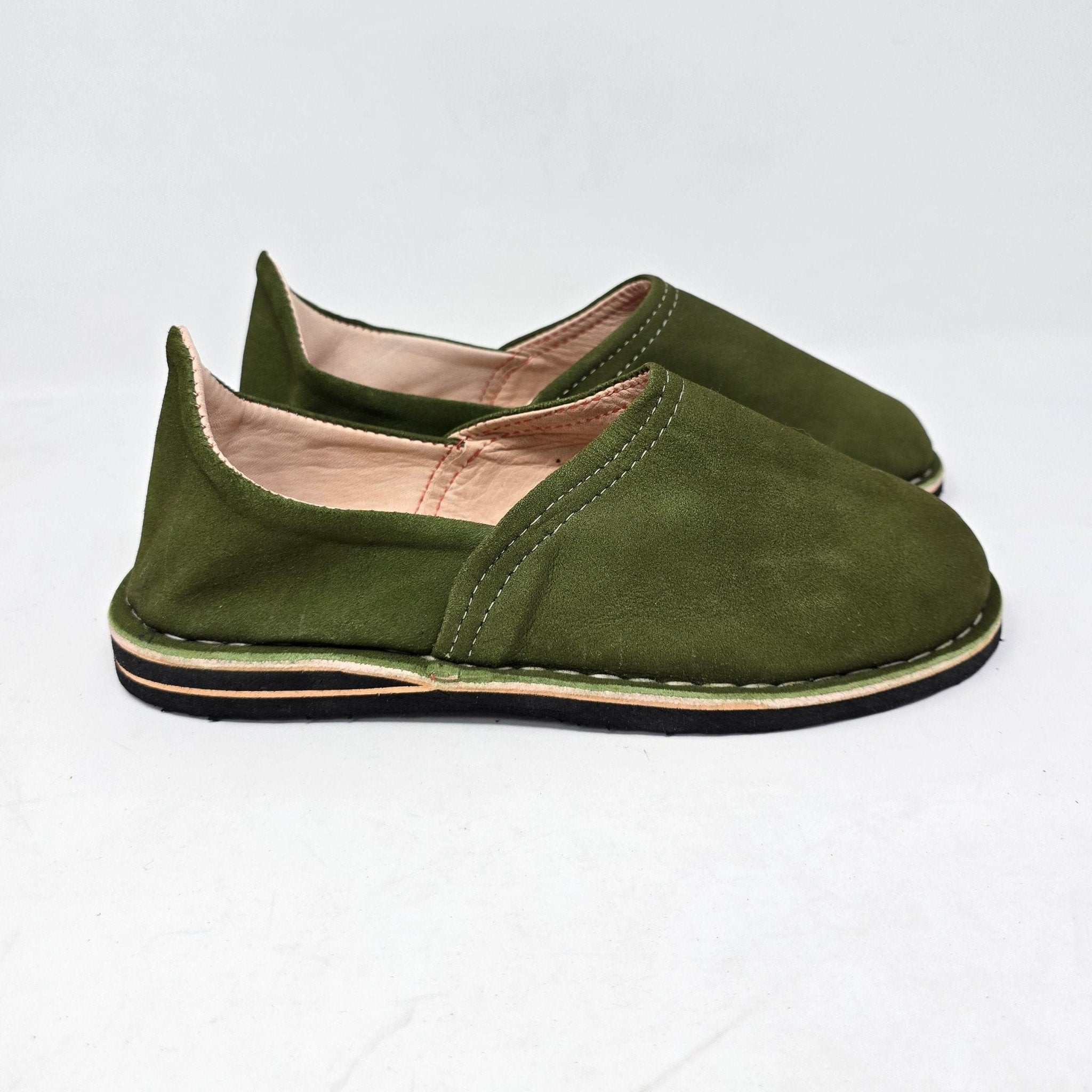 Unisex Leather Suede Slipper Thick Sole - Artisan Stories