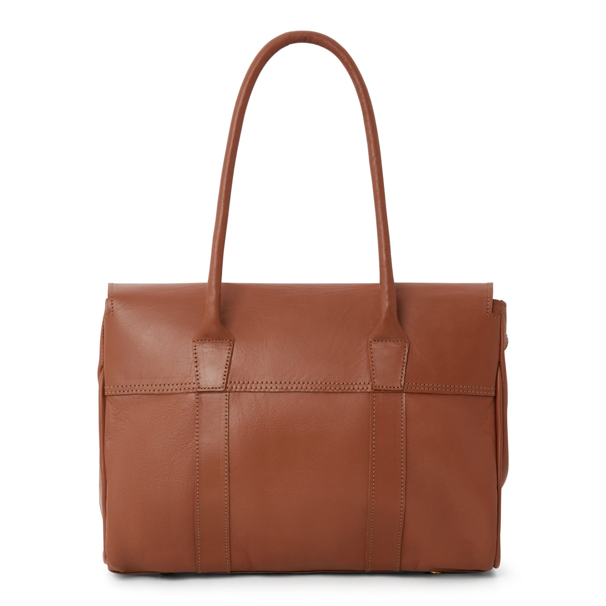 Women's Leather Tote Handbag Light Brown - Artisan Stories