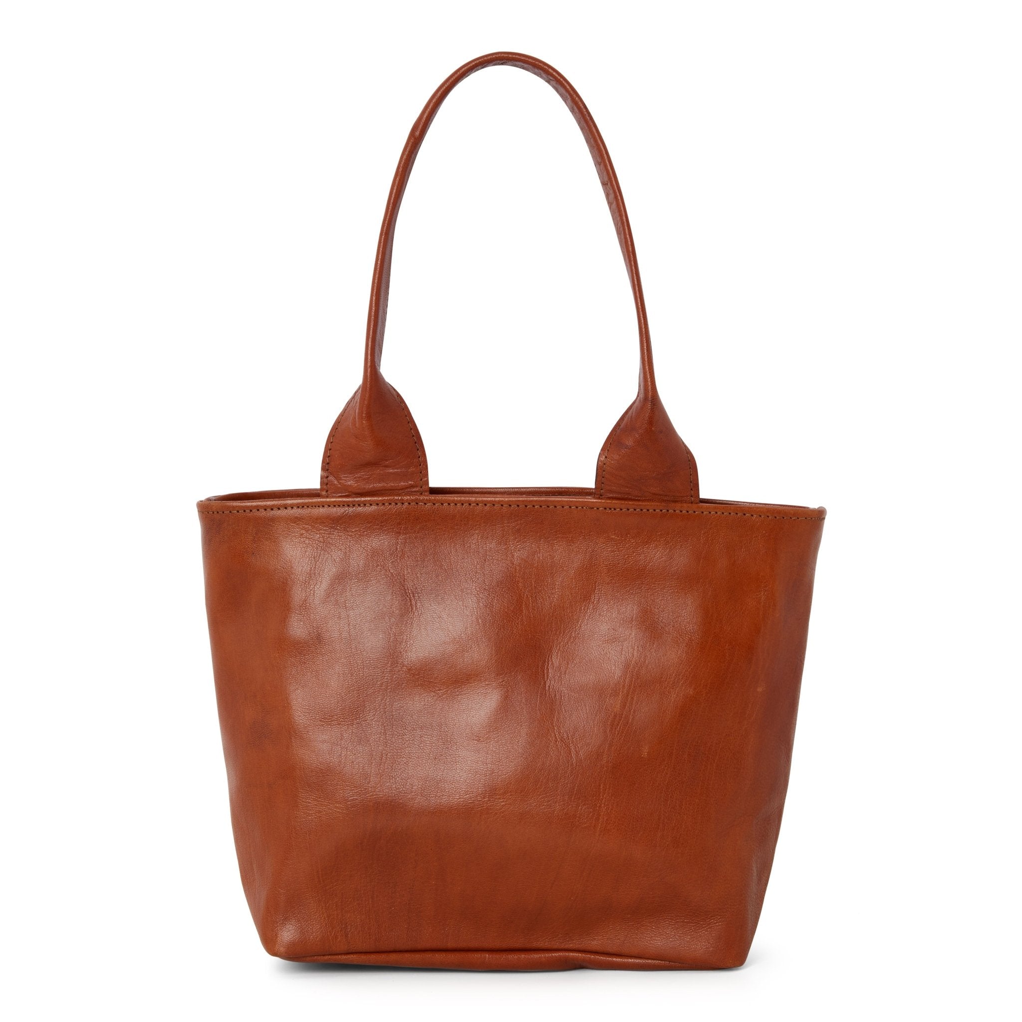 Woven LeatherTote Bag Light Brown - Artisan Stories